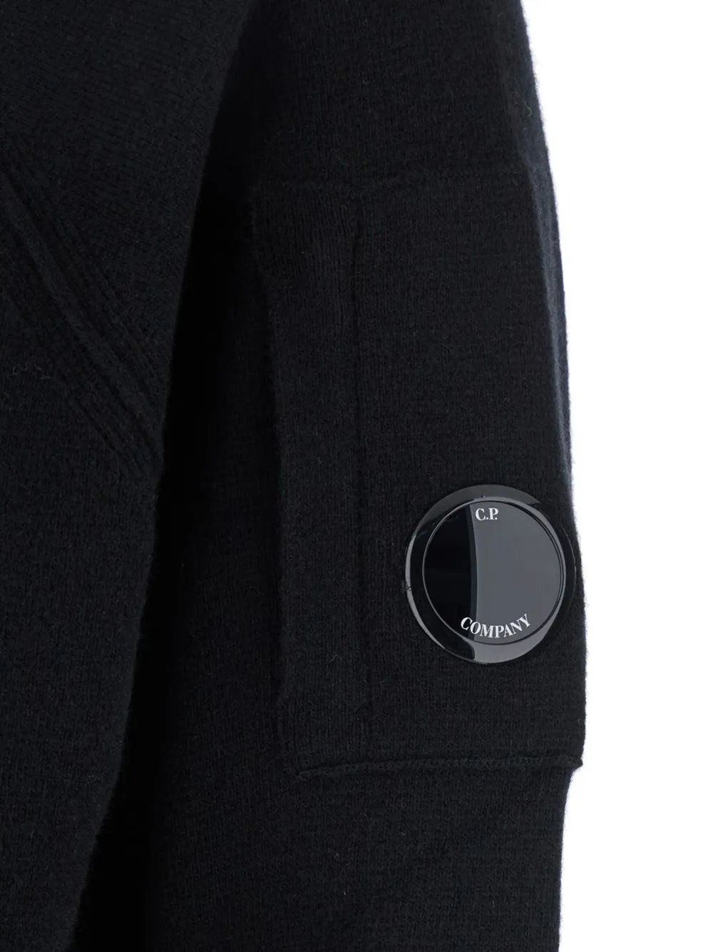 C.P. Company Hoodie van lamswol Zwart