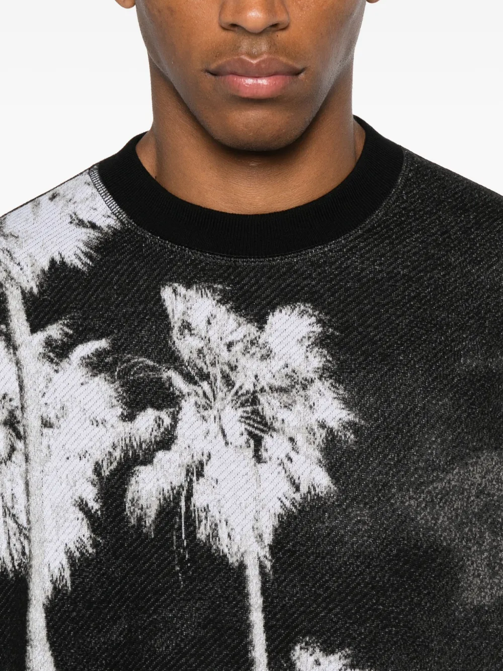 Palm Angels cotton sweatshirt Zwart