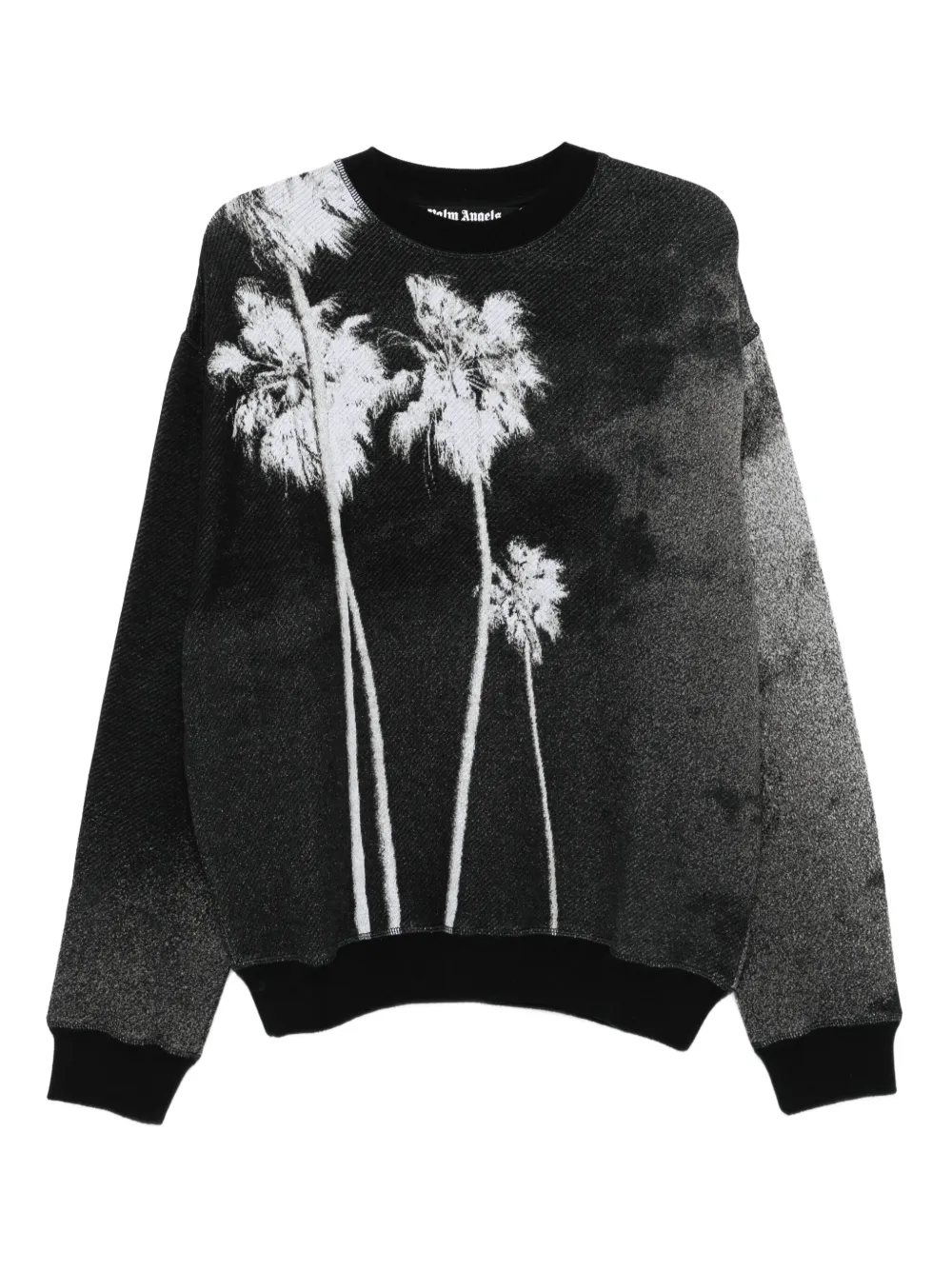 Palm Angels cotton sweatshirt Zwart