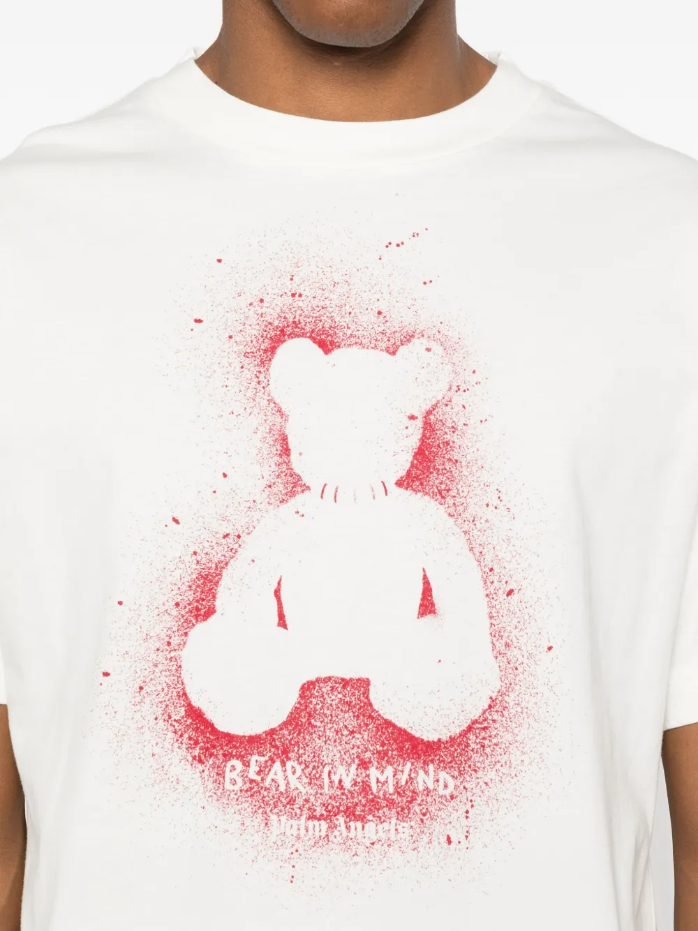 Palm Angels Bear in Mind Ove T-shirt Wit