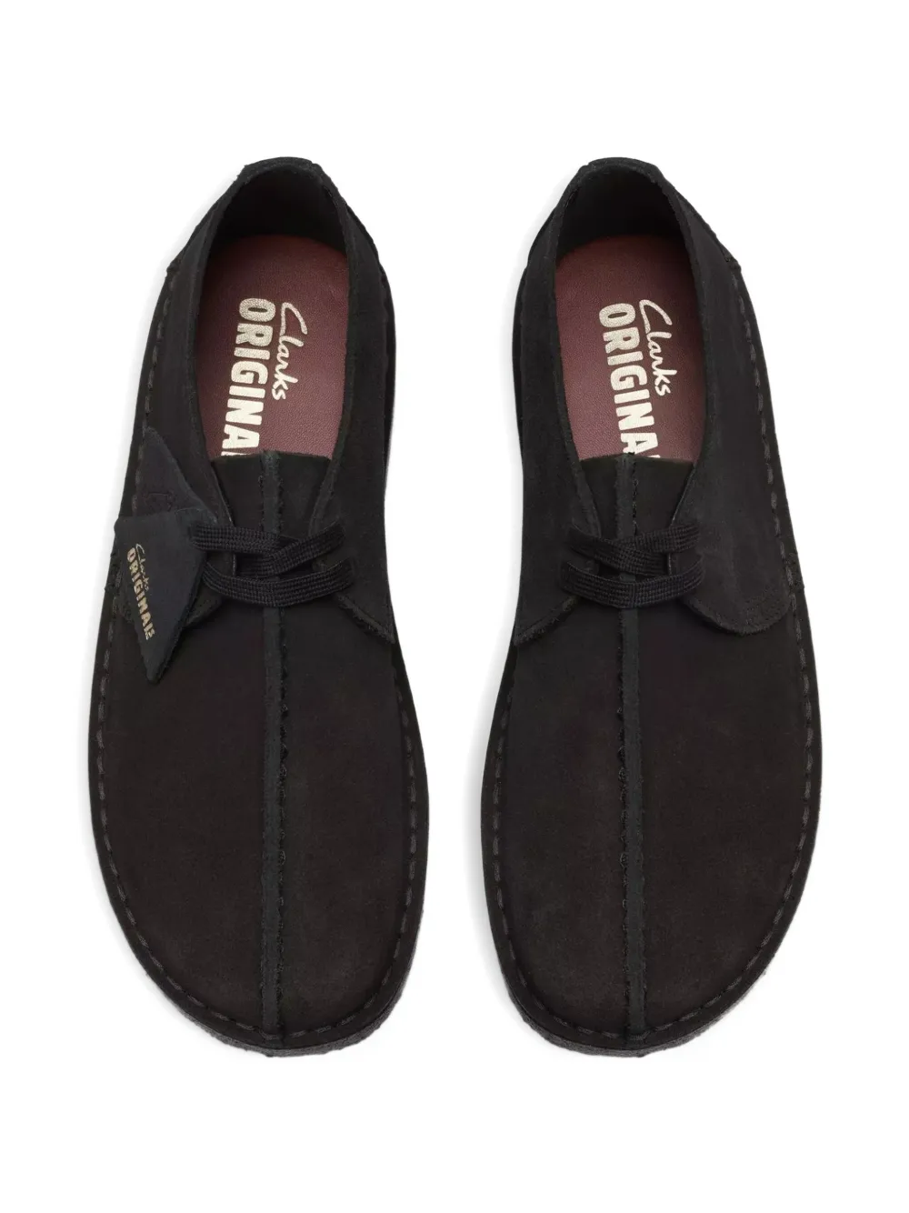 Clarks Originals Wallabee suede lace-up desert boots Black