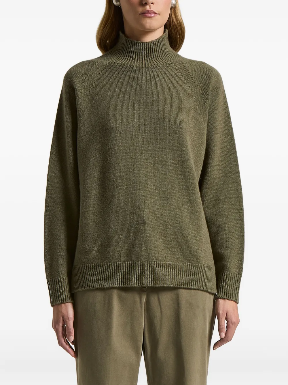 Peserico Trui met hoge hals Groen