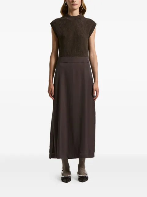 Peserico high-neck sleeveless dress