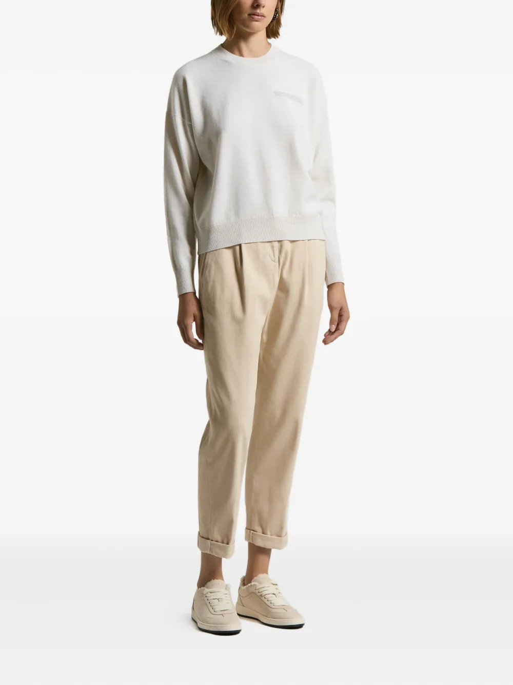 Peserico detailing long-sleeves sweater | Knitted Sweaters | Image 2