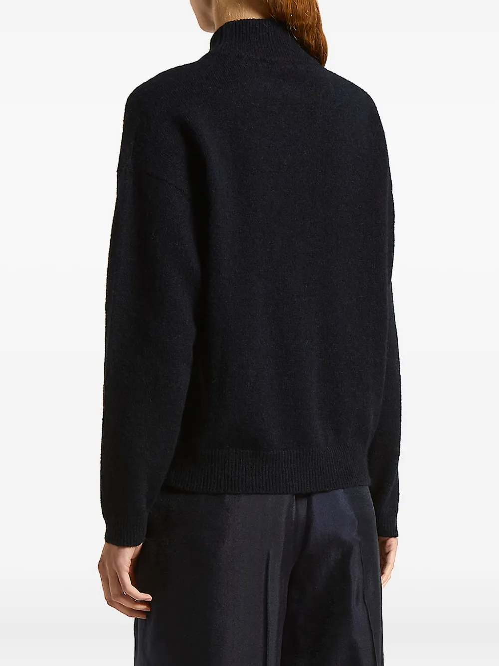 Peserico Argyle-pattern Embellished Sweater In Blue