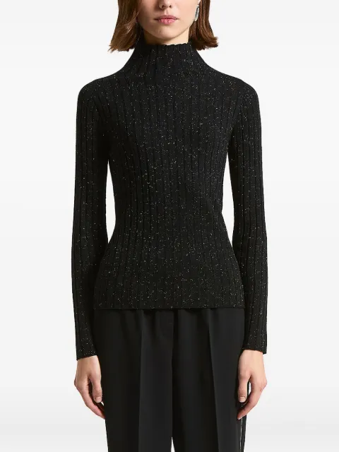 Peserico high-neck ribbed knitwear