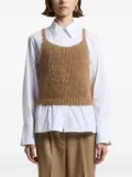 Peserico squared-neckline sleeveless top - Neutrals