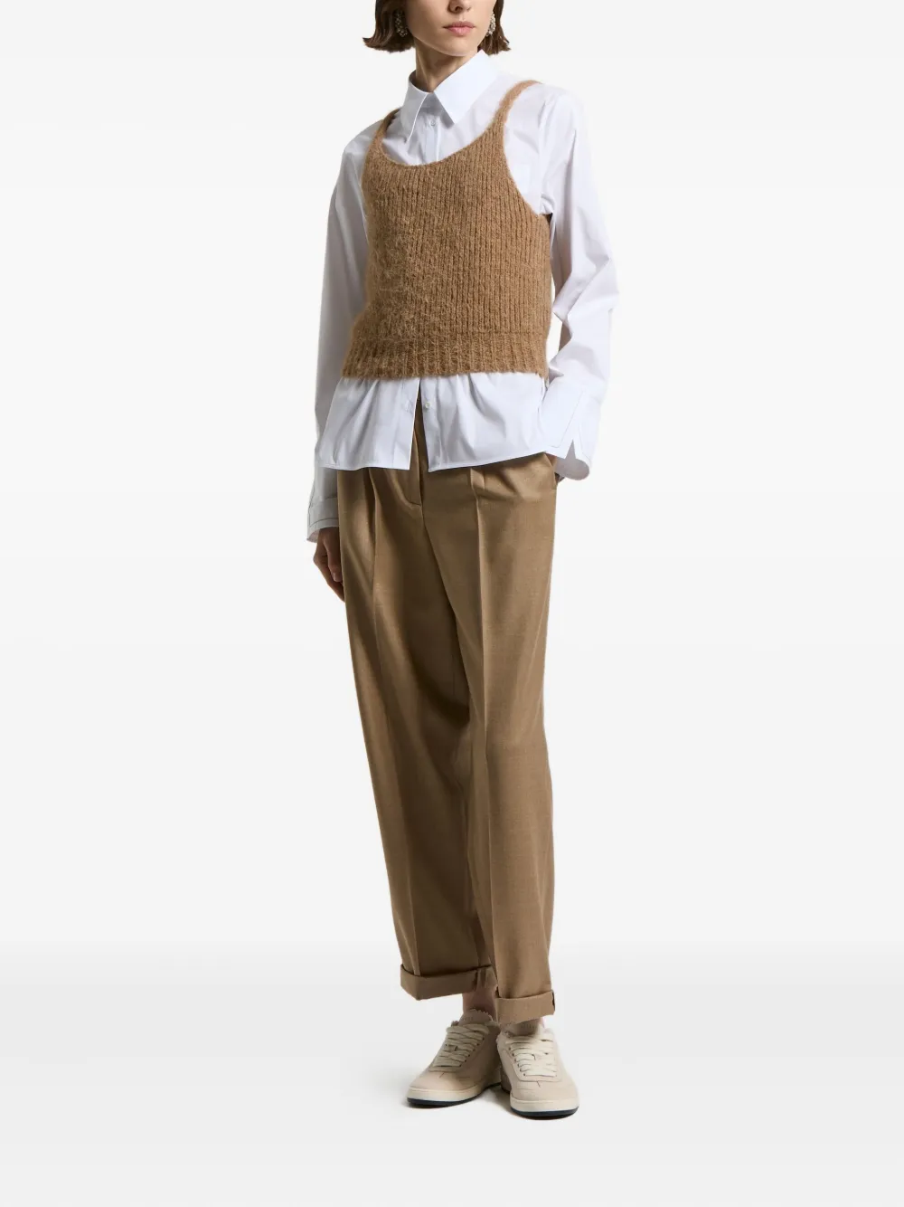 Peserico squared-neckline sleeveless top | Vests & Tank Tops | Image 2