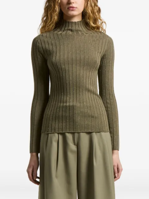 Peserico — long-sleeves glitter-detaill pullover