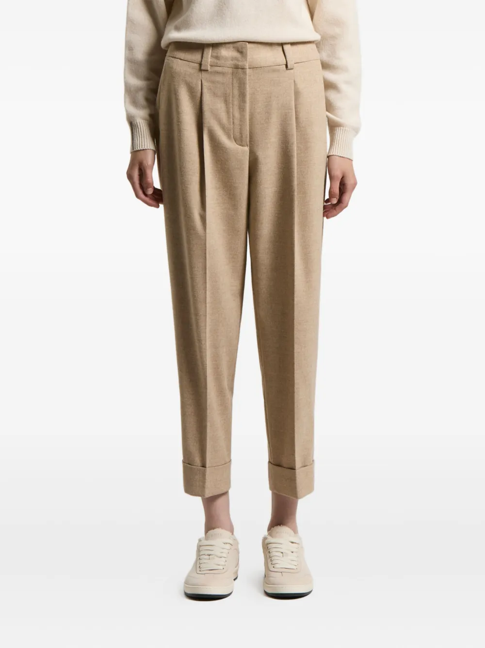 Peserico pleated-details trousers | Neutrals | Image 1