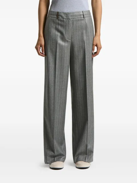Peserico pantalones con motivo de rayas