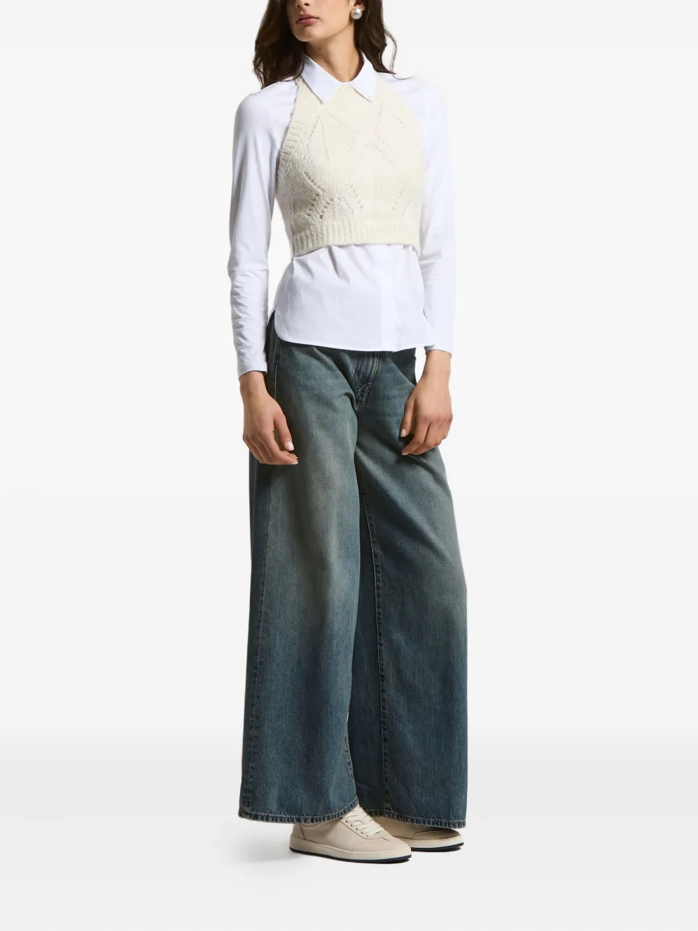 Peserico halter-neck cable-knit top | Vests & Tank Tops | Image 2