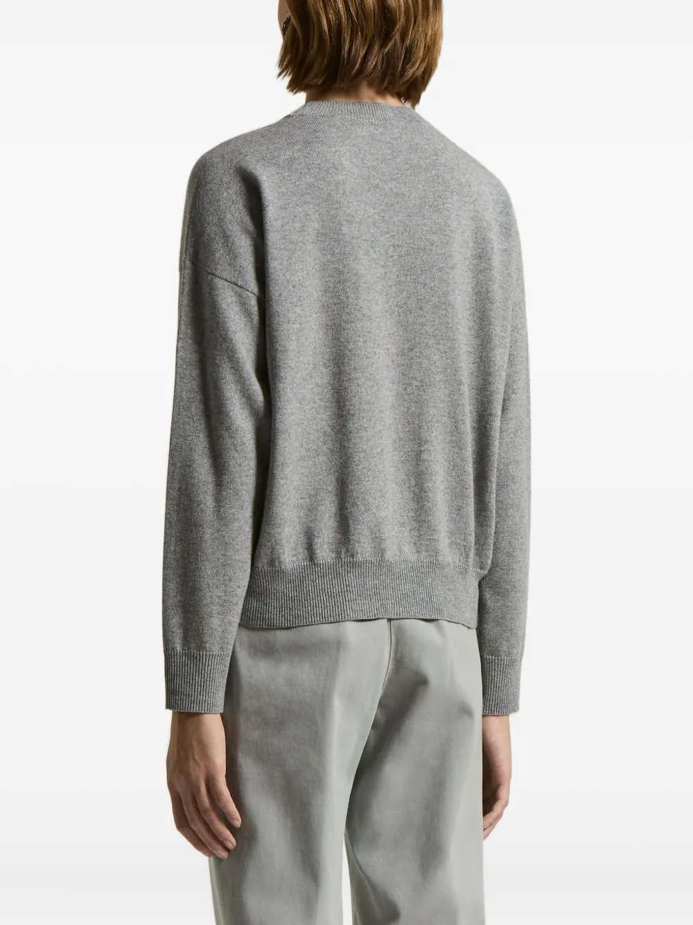 Peserico Crew-neck Sweater In Gray