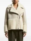 Peserico panelled shearling jacket - Neutrals