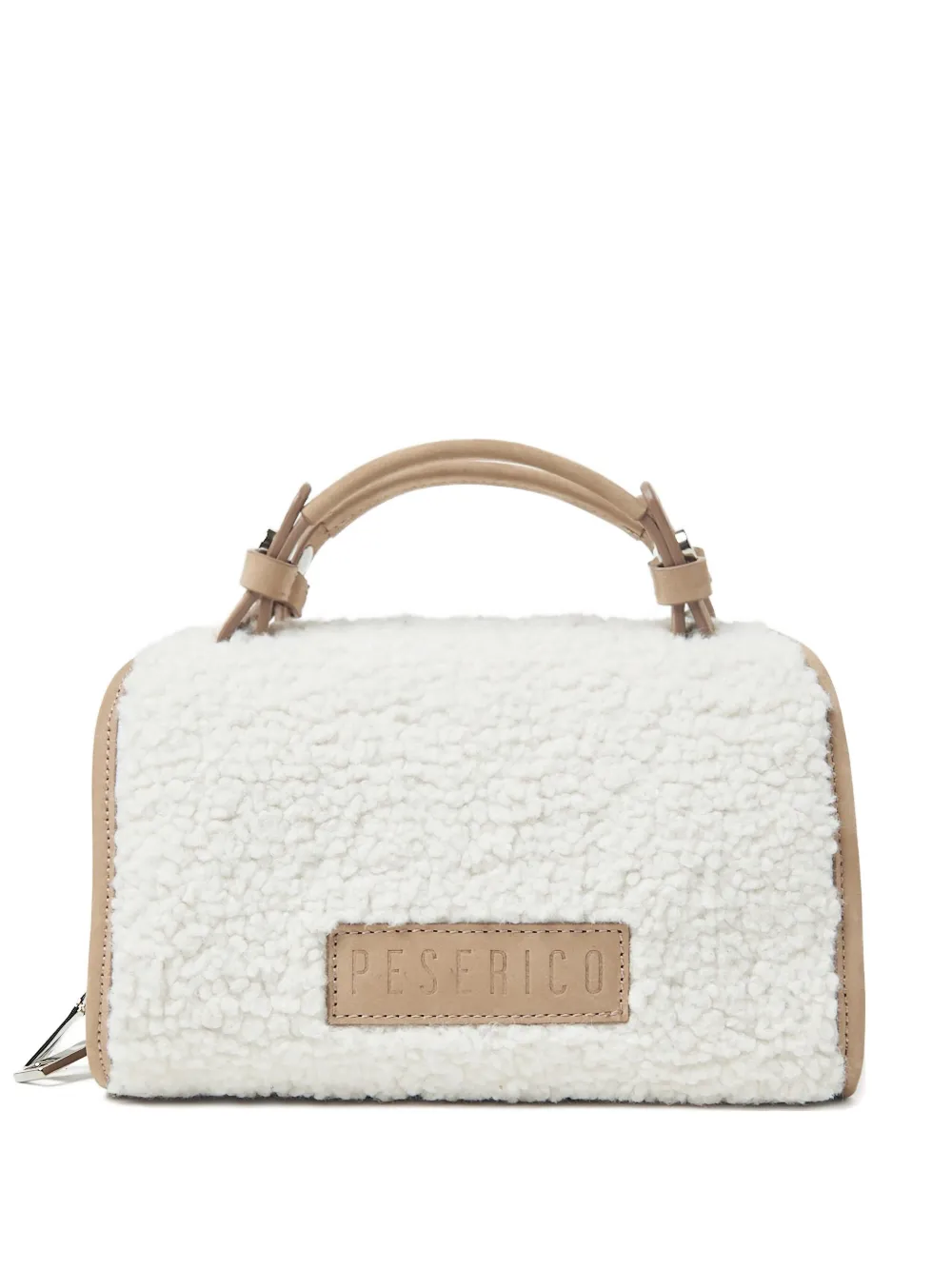 Peserico Mini Zip Handbag In White