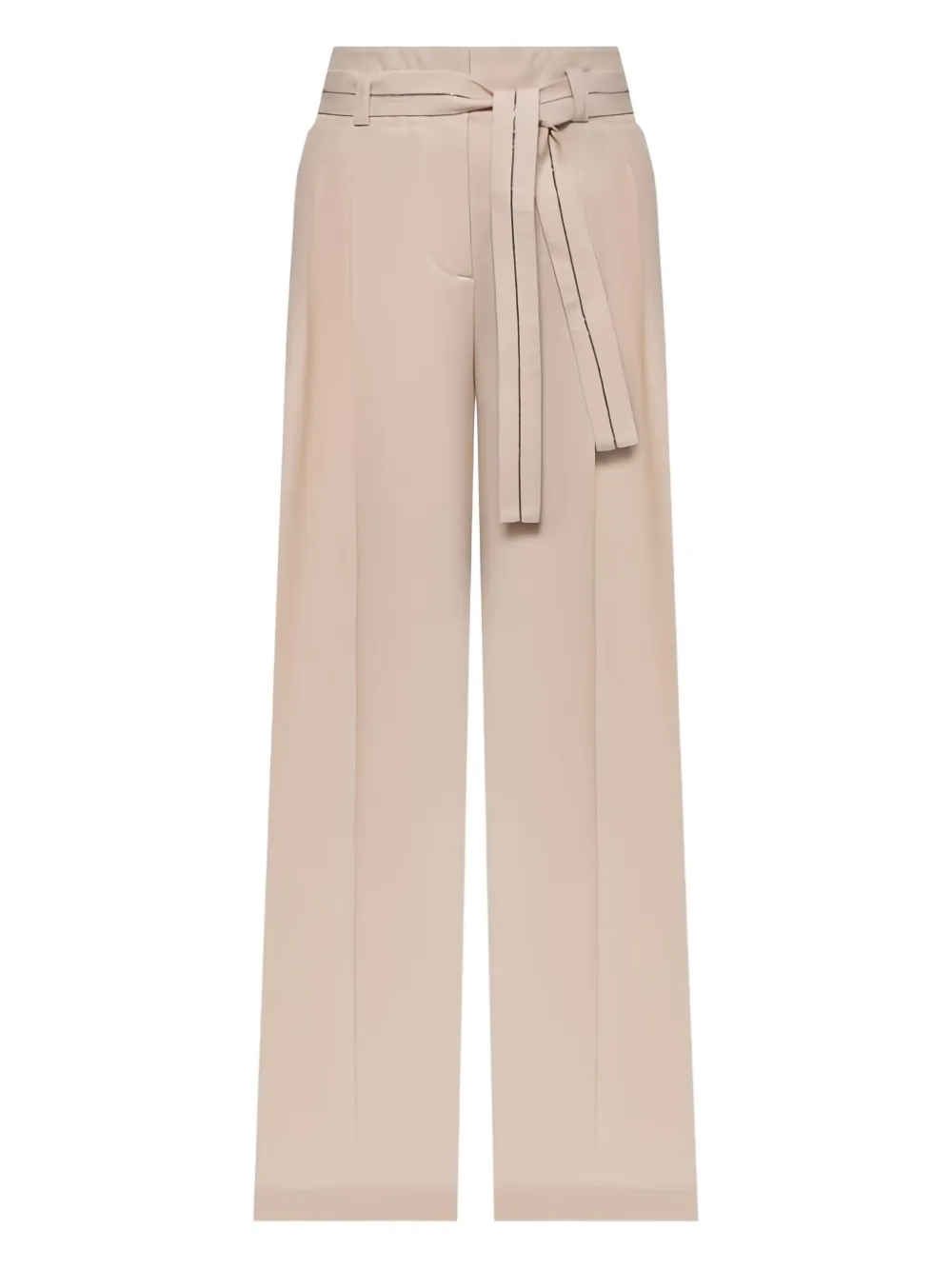 Peserico pleated belted trousers | Neutrals | Image 1