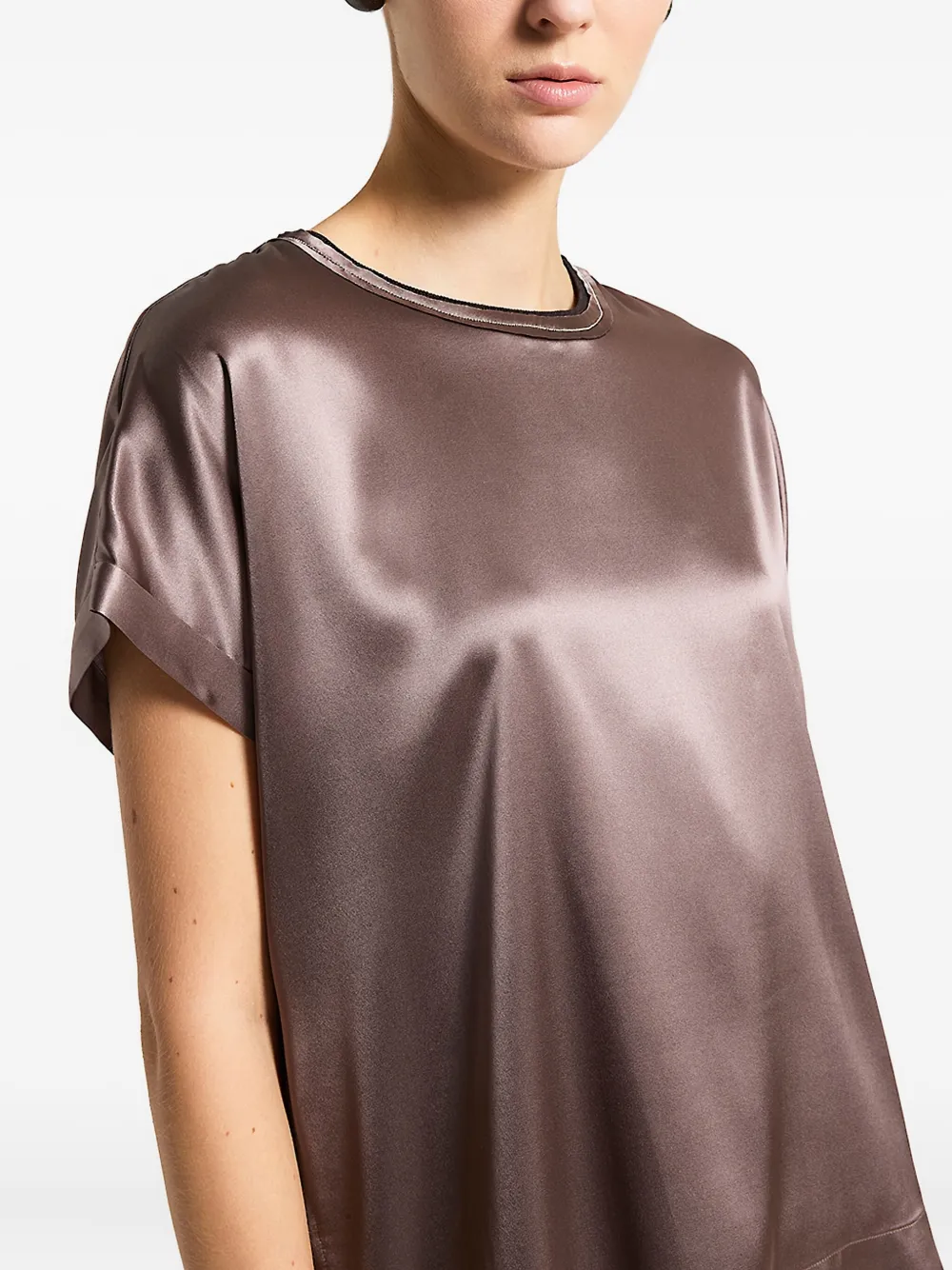 Peserico Top met ronde hals Bruin