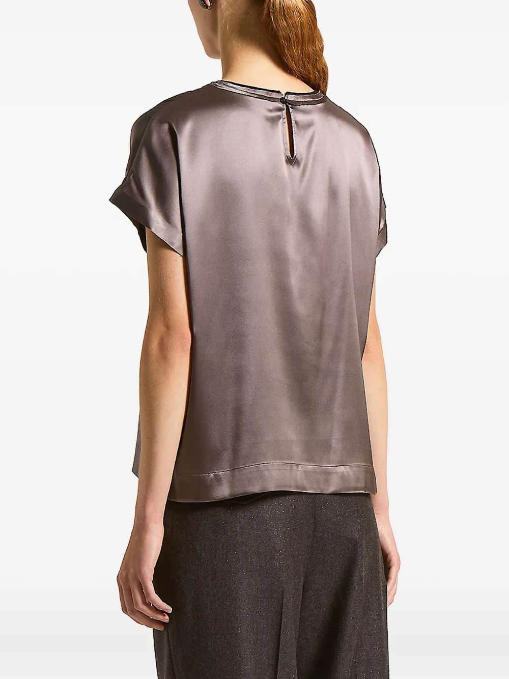 Peserico Top met ronde hals Bruin