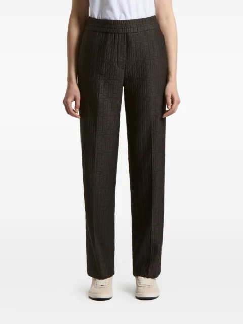 Peserico geometric-pattern trousers