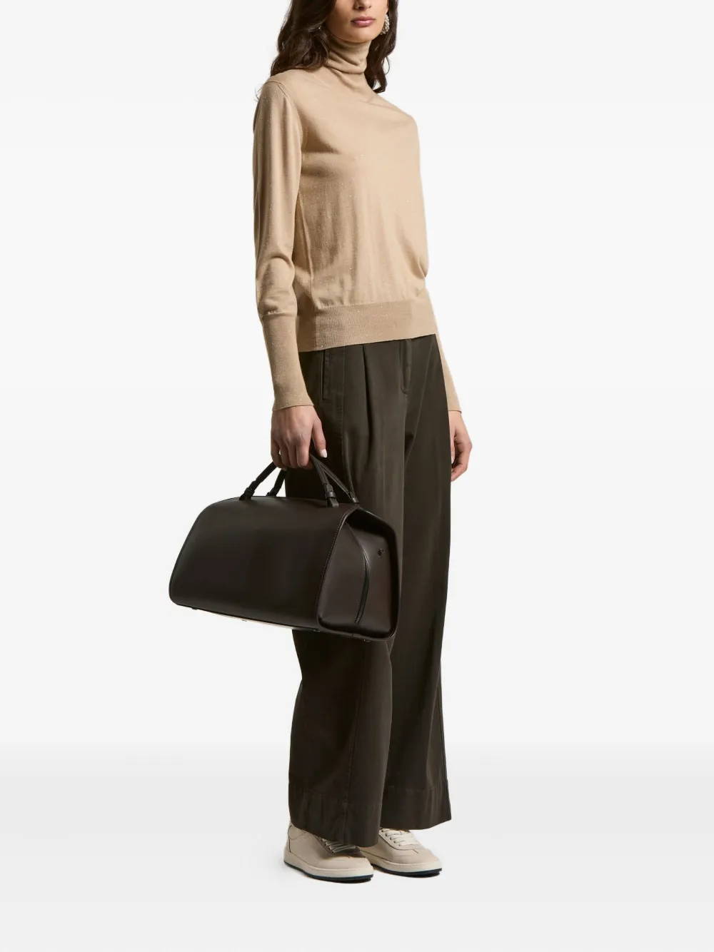 Peserico pleated-details trousers - Bruin