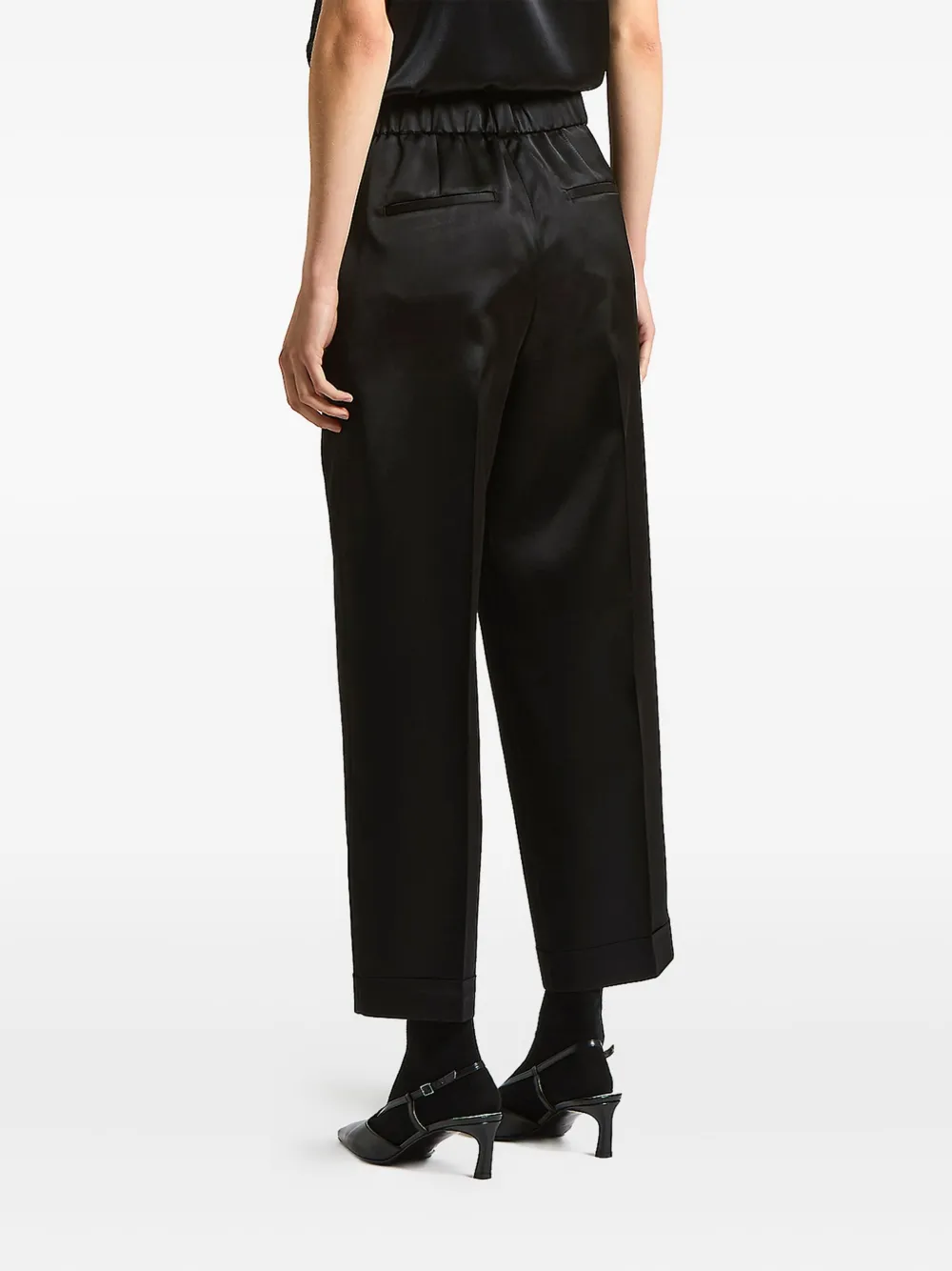 Peserico Pleated Trousers In Black