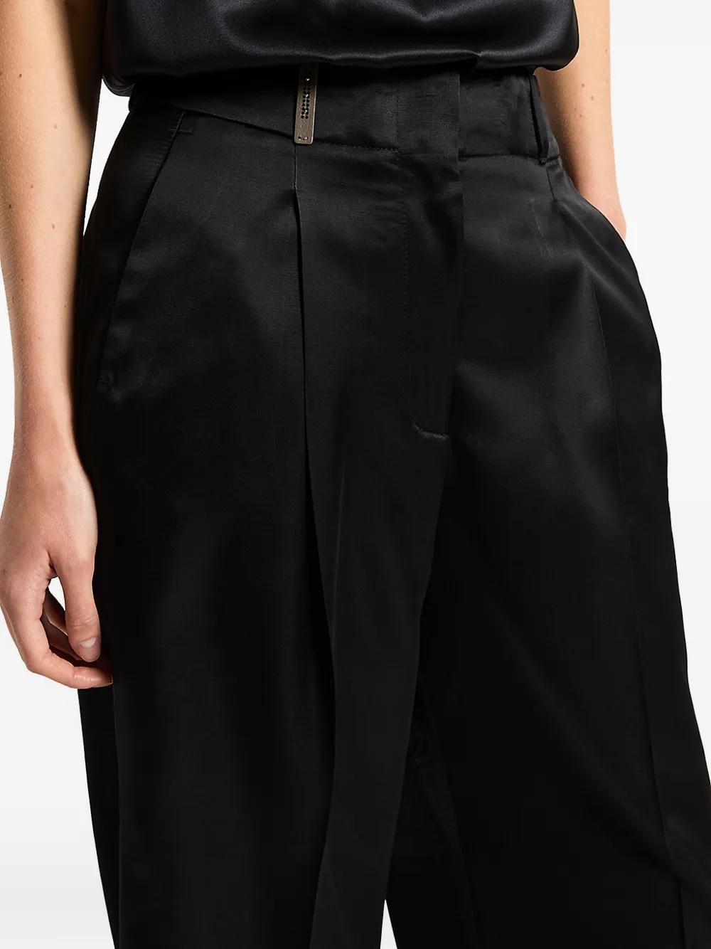 Peserico Pleated Trousers In Black