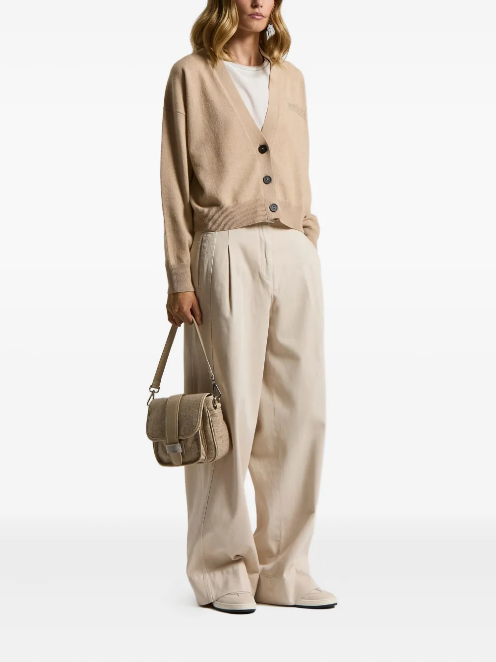 Peserico Pleated Trousers In Neutral