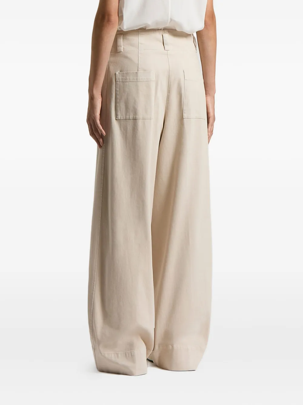 Peserico Pleated Trousers In Neutral