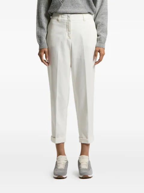 Peserico cuffed-hem trousers