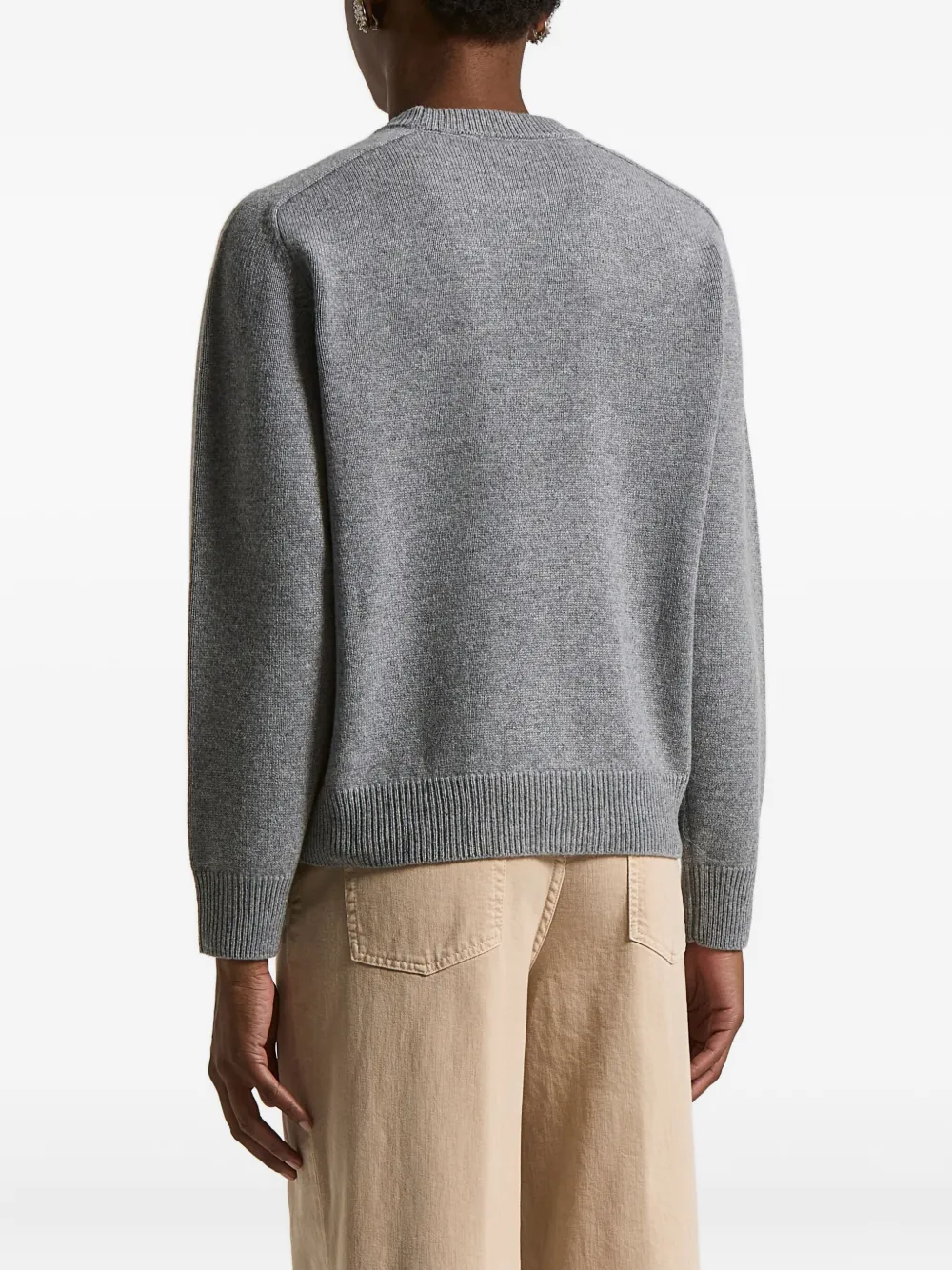 Peserico Crew-neck Sweater In Gray