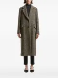 Peserico herringbone tweed coat - Brown