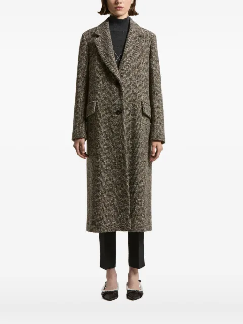 Peserico herringbone tweed coat