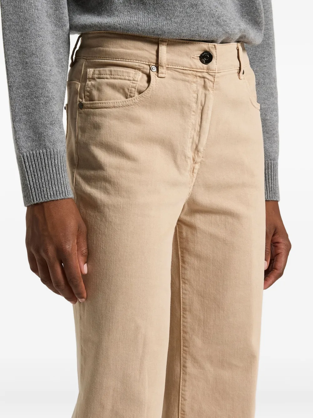 Peserico Flared Jeans In Neutral