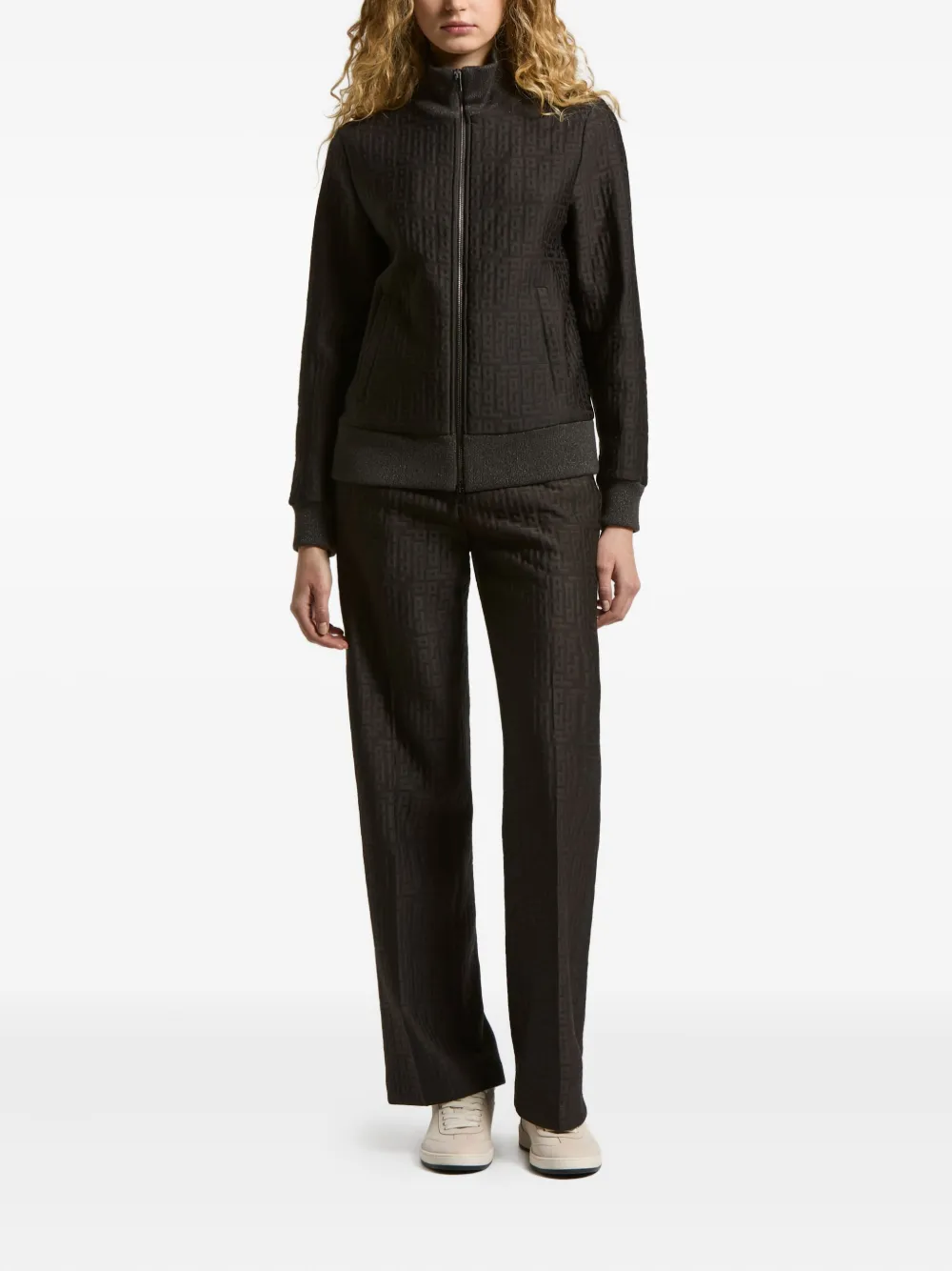 Peserico logo-pattern zip-up swetahirt | Sweaters | Image 2