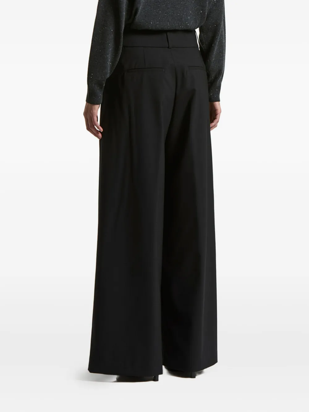 Peserico Pleated Trousers In Black