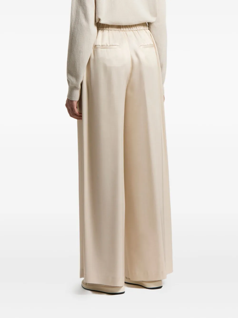 Peserico Broek met elastische taille Beige