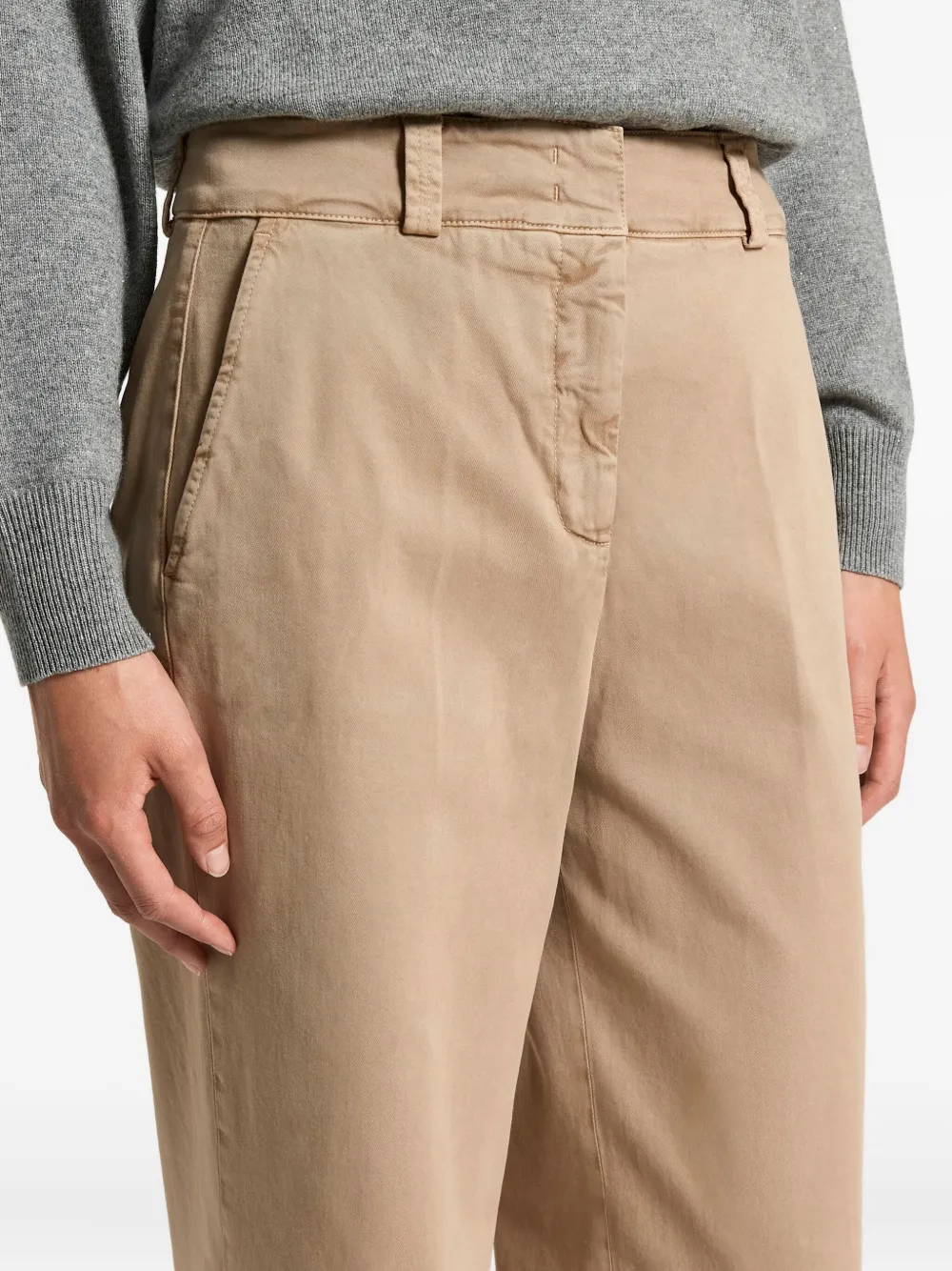 Peserico Belt-loops Trousers In Neutral