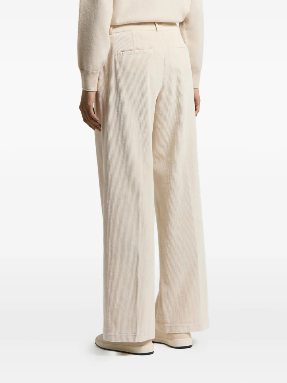 Peserico Corduroy Trousers In Neutral