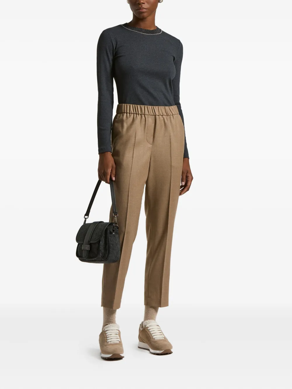 Peserico Elasticated Trousers In Multi