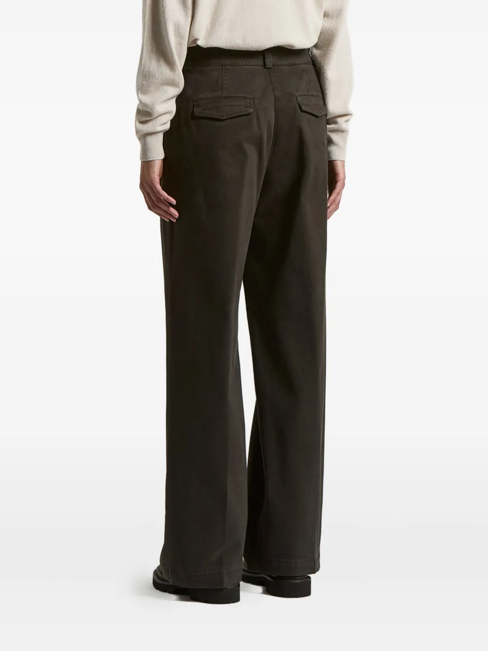 Peserico Belt-loops Trousers In Brown