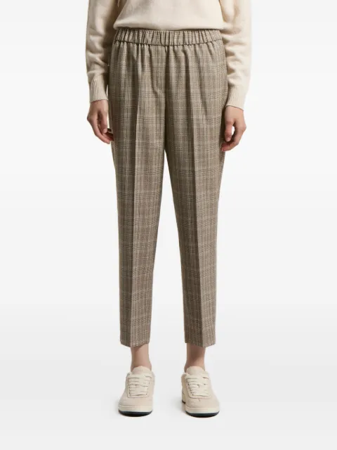 Peserico pantalones con cuadros estampados