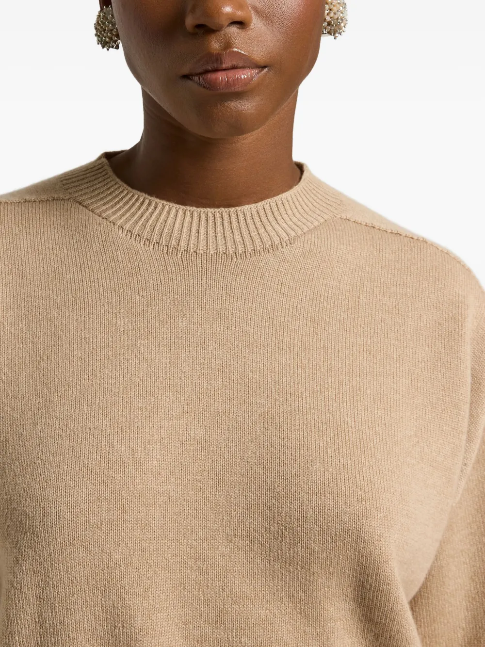 Peserico Crew-neck Sweater In Neutral