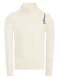 Marni Kids zig-zag embroidered turtleneck top - Neutrals