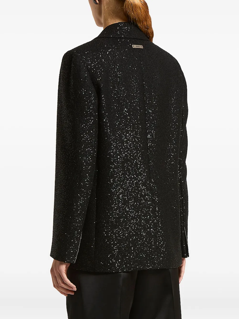 Peserico Blazer verfraaid met pailletten Zwart