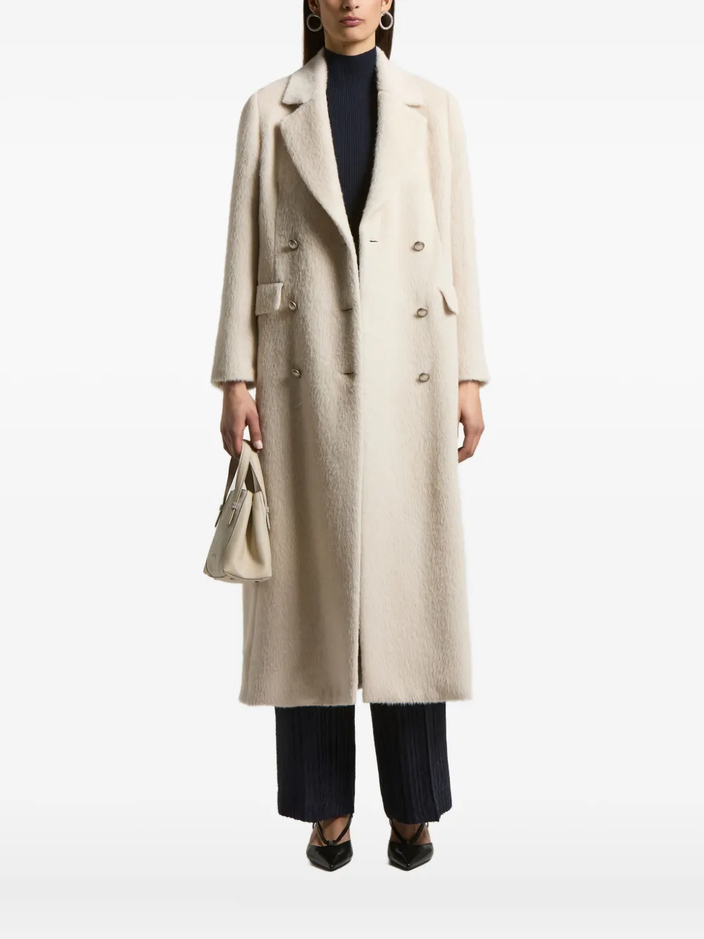 Peserico double-breasted coat | Double Breasted & Peacoats | Image 2