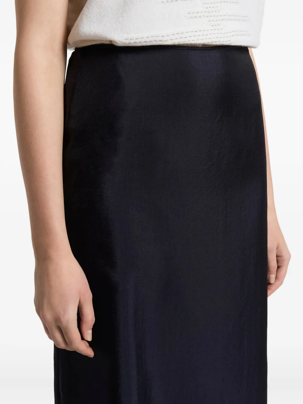 Peserico Midi-rok met zijden vlak Blauw