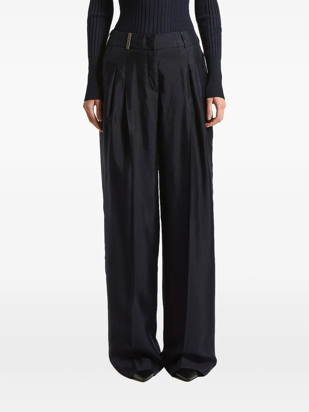 Peserico pleated trousers | Blue | Image 1