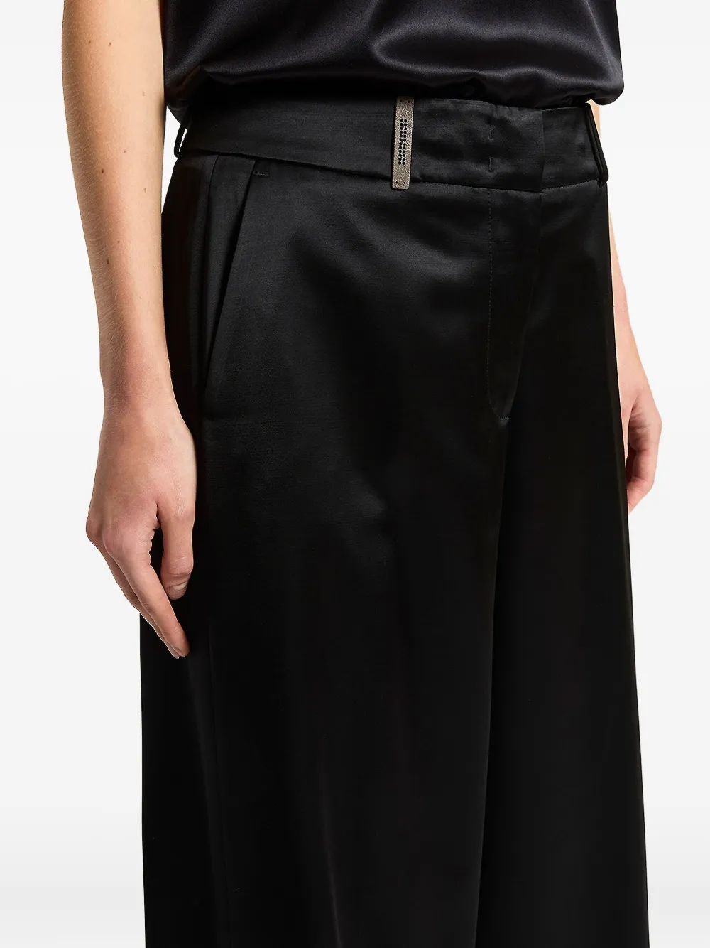 Peserico Broek met knoopsluiting Zwart