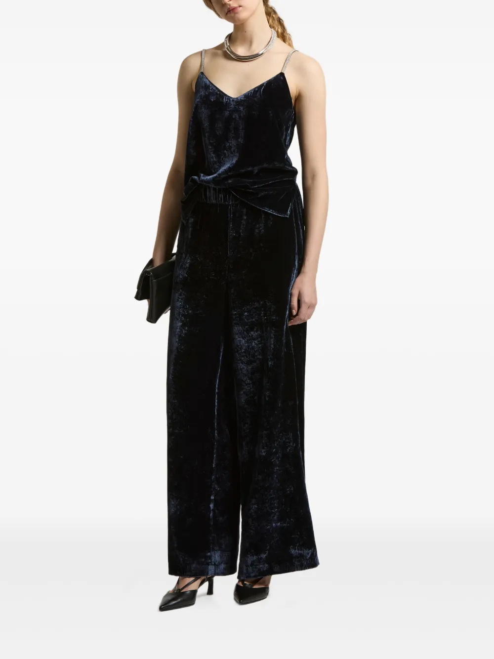 Peserico Peserico Trousers Blue | Wide-Leg Pants | Image 2