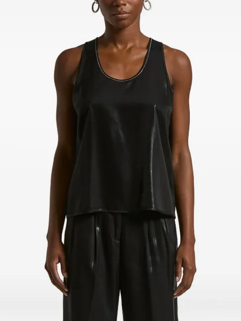 Peserico top con ribete en U